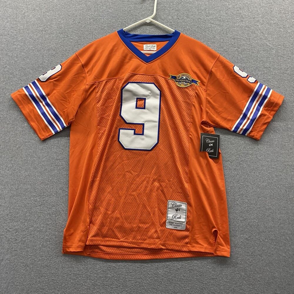 Bobby Boucher The Waterboy Jersey XL #9 Bourbon Bowl Adam Sandler Movie NWT